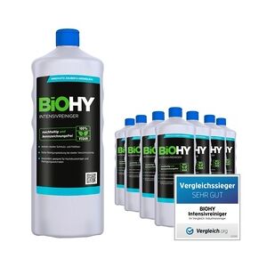 BiOHY Intensivreiniger Universal (9x1l Flasche)   Hochleistungs-INDUSTRIEREINIGER   Grundreiniger ideal für Hochdruckreiniger, schaumarm