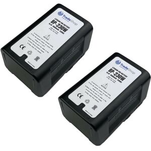 2x Trade-shop Li-Ion Akku V-Mount 14,4V 15600mAh 230Wh mit D-Tap usb Ausgang für Sony PMW-F35 PMW-F3K PMW-F3L DSR-250 DSR-300 DSR-370K2 DSR-570WSL