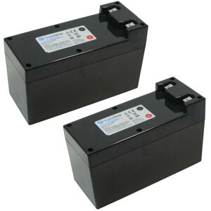 Trade-shop - 2x Premium Li-Ion Akku, 25,2V / 9000mAh ersetzt Zucchetti CS-C0106-1 Stiga 1126-9105-01 für Rasenmähroboter Ambrogio Lawnbott Wolf Stiga