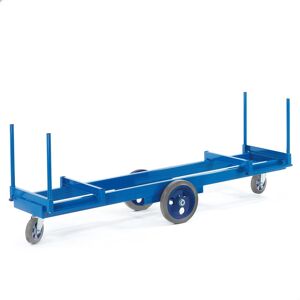 Rollcart - Langmaterialwagen 2000 x 600 x 420 mm LxBxH Elastikvollgummi