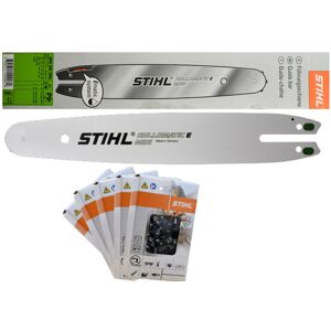 Stihl - 30050003909 Führungsschiene Rollomatic e Mini 35cm 3/8&039P 1,1mm +5x Sägeketten 361000000...