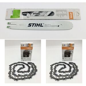 Stihl - Führungsschiene Rollomatic e 40cm / 16 - 0.325 - 1,6 mm 30050004713 + 2x Sägekette 36390000062