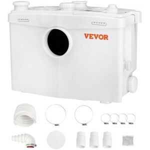 VEVOR Tauchpumpe Abwasser Hebeanlage 700W Fäkalienhebeanlage 10m Förderhöhe Abwasserpumpe 9600L/h Haushaltspumpe 3600U/min Schmutzwasserpumpe