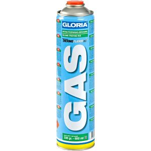 Gloria Haus- und Gartengeräte GmbH GLORIA Thermoflamm Gas-Kartusche für Unkrautbrenner, Butan-Propan-Gas-Mischung, 600 ml - Flasche