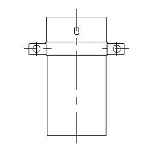 Bertrams Ewr-d Zwischenstütze 21ZSH-D140 140 x 0,6 mm, mit Haltering