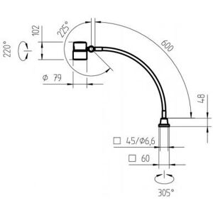 Herbert Waldmann GmbH & Co. KG Waldmann LED-Flexschlauchleuchte Rocia RFF 600/850/D 9W 5000K 600Lm 10° - 113183000-00668996