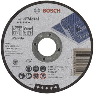 Bosch Skæreskive A60w B M 115x1mm Lige - 2608603512