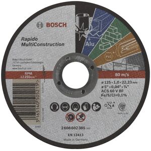 Bosch Skæreskive 125x1,0x22.23mm Multiconstruc - 2608602385