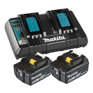 Makita Batteripakke 2xbl1860b+dc18rd - 199484-8