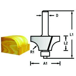 Makita Afrundingsfræser M.leje 17mm - D-48430