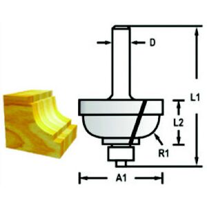 Makita Kurvefræser M. Leje 25,4mm - D-48795