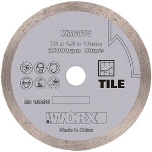 Worx 76mm x 10mm diamant skæreskive