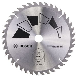 Bosch Rundsavsklinge Stand Ø190x2.2x20/16mm T40 - 2609256819