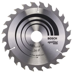 Bosch Rundsavsklinge.optiline 184x2,6x30mm 24t - 2608640610