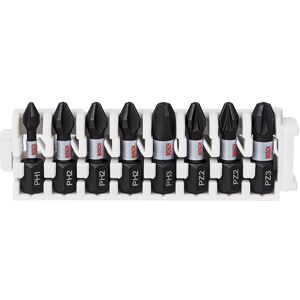 Bosch Bitssæt Impact Ph/pz1-2-3 25mm 8stk - 2608522323