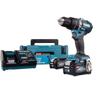 Makita Slagboremaskine Xgt 40v 2x2,5 Ah Batt. Lynlader