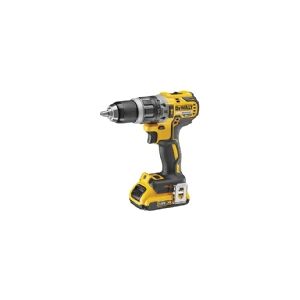 DeWALT DCD796D2-QW - Hammerbor/skruemaskine - ledningfri - 2-hastigheders - nøgleløs borepatron 13 mm - 70 N·m - 2 batterier - 18 V