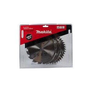 Makita - Circular saw blades Standard T.C.T, 165 x 20 mm, 16 / 24 / 40 T 3 pcs