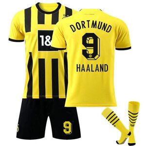 22-23 New Borussia Dortmund fodboldtrøje til børn Herre fodboldtrøje W HAALAND 9 20(110-120CM)
