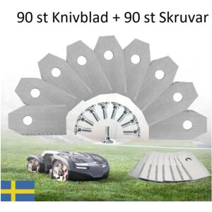 Gräsklipparblad 90 knive til Husqvarna Automower Gardena Sølv Silver