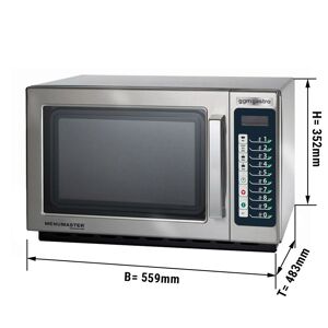 GGM Gastro - Micro-ondes Automatique - 34 Litres - 1,1 kW - Digital Argent