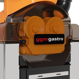 GGM Gastro - Presse-orange electrique - Orange - Bouton Push & Jus - Alimentation automatique en fruits - Mode de nettoyage inclus Noir / Orange