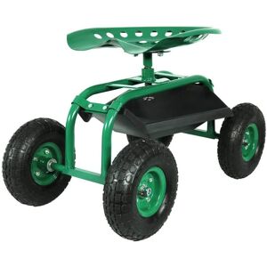 Varan Motors - tc4501A siege de jardinage 150kg, chariot de jardin, Banc roulant, chariot d'atelier, siege de travail