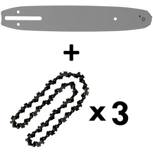 -  10 pouces (26 cm) avec lot de 3 chaînes 40 maillons pour tronçonneuse élagueuse 25 cm3