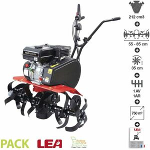 Motobeche thermique 212cc 4100W 2 vitesses fraisage 55 ou 85cm roues de transport LEA LE42212-85W11 - Publicité