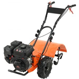 VEVOR Motoculteur Thermique à Moteur Essence 212 CC à 4 Temps avec 4 Dents Arrière Réglables en Acier Grandes Roues Installation Facile Cultivateur de Sol pour Potager Jardinière Travail du Sol Champs - Publicité