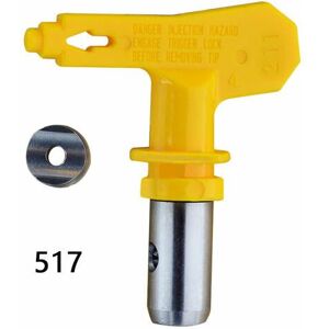 Accessoires de buse de pistolet resistant a l'usure de buse de pulverisateur sans air haute pression electrique, modele 517 jaune - Publicité