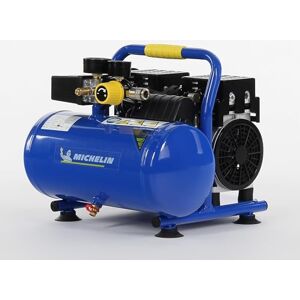 Michelin Compresseur d'Air Portable Silencieux MX 6/1, Compresseur d'Air Sans Huile, Pression Maximale 8 Bar, Puissance 1 CV, Réservoir 6 litres, Niveau Sonore 58 dB LpA - Publicité