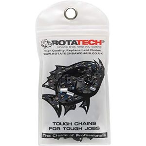 Rotatech Véritable  Chaîne Tronçonneuse pour Makita UC3541A 240V 14" Barre Électrique Tronçonneuse, 52 Links, 3/8" Épaisseur, 1.3mm Jauge - Publicité