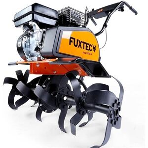 Fuxtec Motoculteur Thermique  Motobineuse Essence FX-AF1212 avec Roues, Cylindrée 212 cm3 et Jusqu'à 85 cm De Largeur De Travail 4,1kW Double Axe de Transmission Avant Et Arrière - Publicité