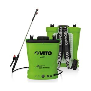 Pulvérisateur à batterie Lithium 12V/6AH 16L 6 bars Poids léger Chargeur inclus Végetaux jardin toitures VITO Garden