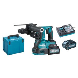 Makita Perforateur SDS Plus 40V + 2 batteries XGT 4Ah + chargeur + coffret MAKPAC - MAKITA - HR004GM201