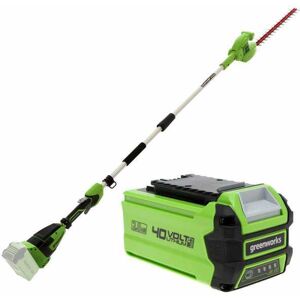 Greenworks Taille-haies électrique orientable Greenworks G40PHA 40 V - Batterie 40V/2Ah