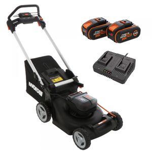 Worx Tondeuse à gazon à batterie WORX NITRO WG748E - 40V / 4Ah - coupe de 46 cm