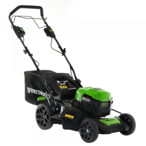 Greenworks Tondeuse tractée à batterie Greenworks GD48LM46SP 48V - 46 cm - Batterie 4Ah