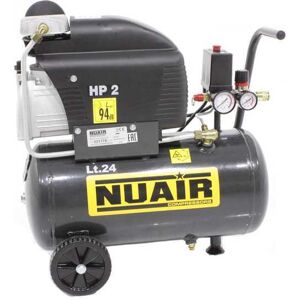 Nuair FC2/24 - Compresseur électrique sur chariot - Moteur 2 CV - 24 L - Air comprimé