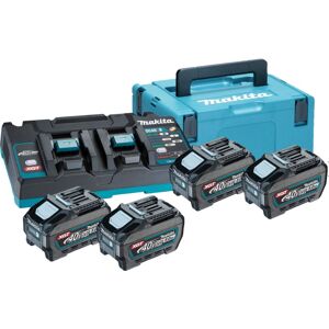 Makita 191U42-2 Starter Set Li-ion XGT 40V 4xBL4050F+1xDC40RB+Makpac