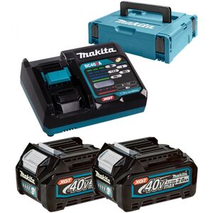 Makita 191V07-0 Set Li-ion XGT 40V 2xBL4020+1xDC40RA+Makpac