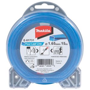 Makita E-01731 Fil nylon hélicoidal pour débroussailleuse a batterie 1,65 mm, 15 m