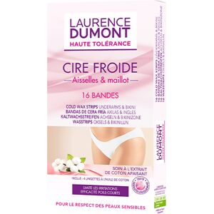 Bandes Cire Froide Aisselles & Maillot Haute Tolerance Laurence Dumont x16