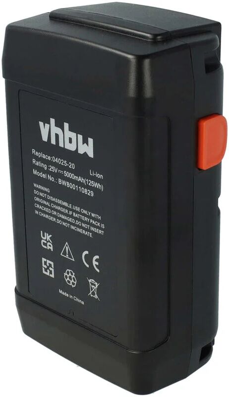 vhbw Li-Ion batterie 5000mAh (25V) pour tondeuse Gardena tondeuse