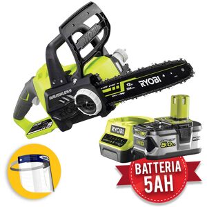 Ryobi RCS18X3050F - Elettrosega a batteria e motore Brushless ONE+ 18V 1x5.0Ah