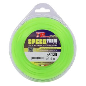 Tp FILO NYLON PER DECESPUGLIATORE  Ø 3 mm 15 m SEZIONE TONDA