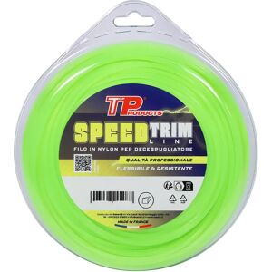 Tp FILO NYLON PER DECESPUGLIATORE  Ø 3 mm 50 m SEZIONE QUADRA