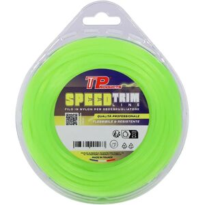 Tp FILO NYLON PER DECESPUGLIATORE  Ø 3,3 mm 15 m SEZIONE QUADRA