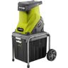 Ryobi RSH2545B - Biotrituratore tritafoglie elettrico a impatto a due lame - 2500W